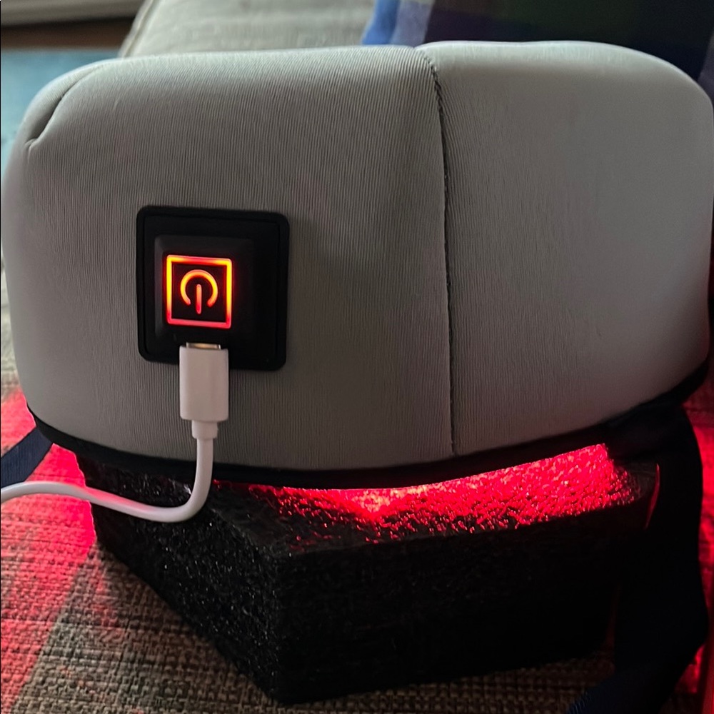 Gray Heated Massage Pillow